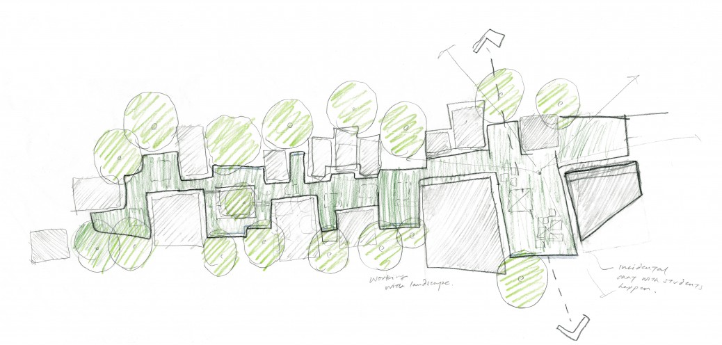 Music School for Stowe School sketch plan 1 Music School for Stowe School sketch plan 1