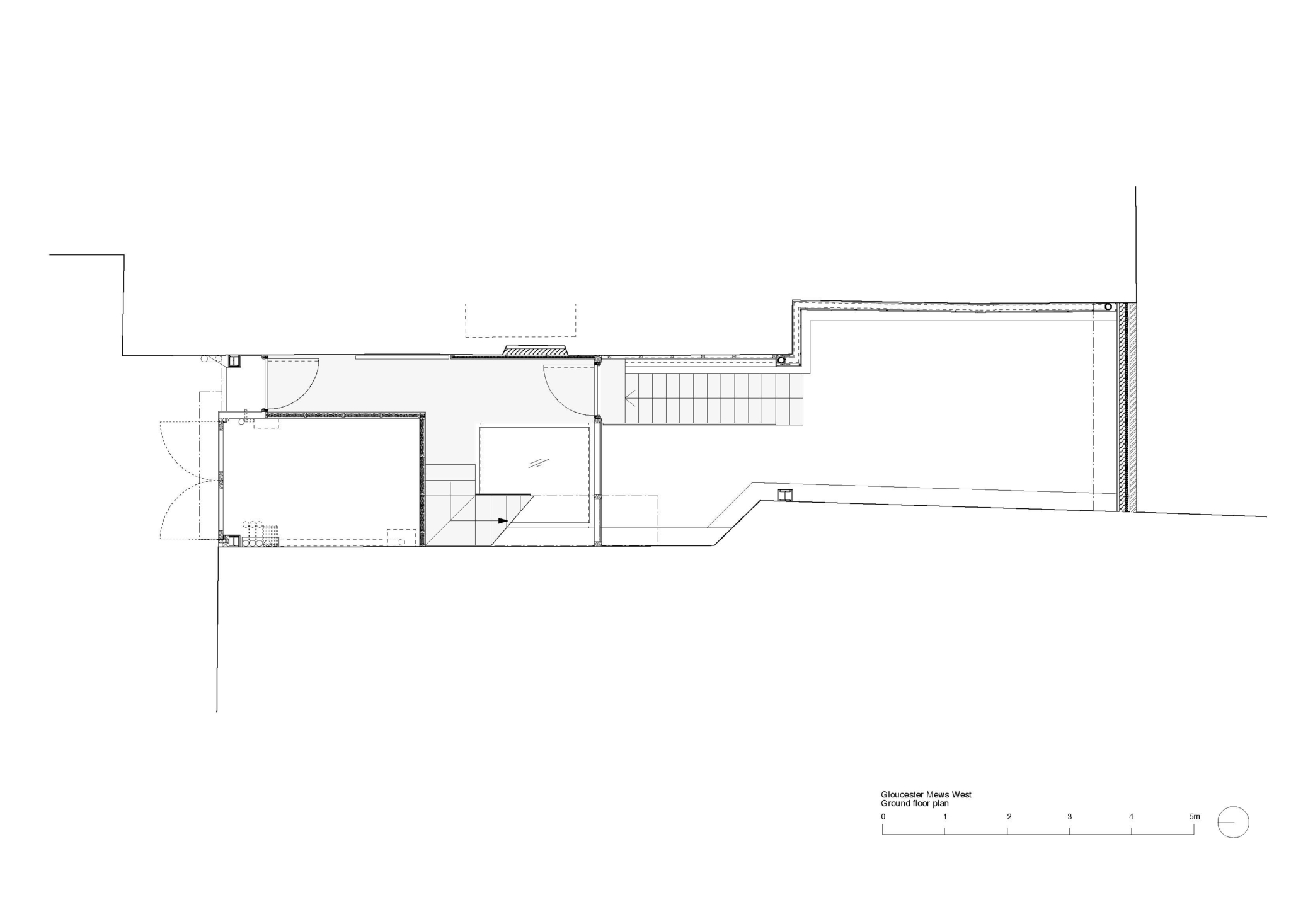 Gloucester Mews West ground floor plan Gloucester Mews West ground floor plan