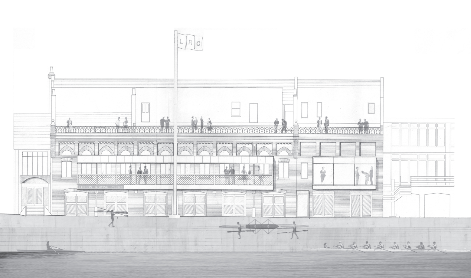 London Rowing Club sketch 1