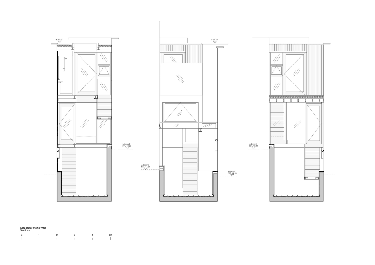 Gloucester Mews West sections