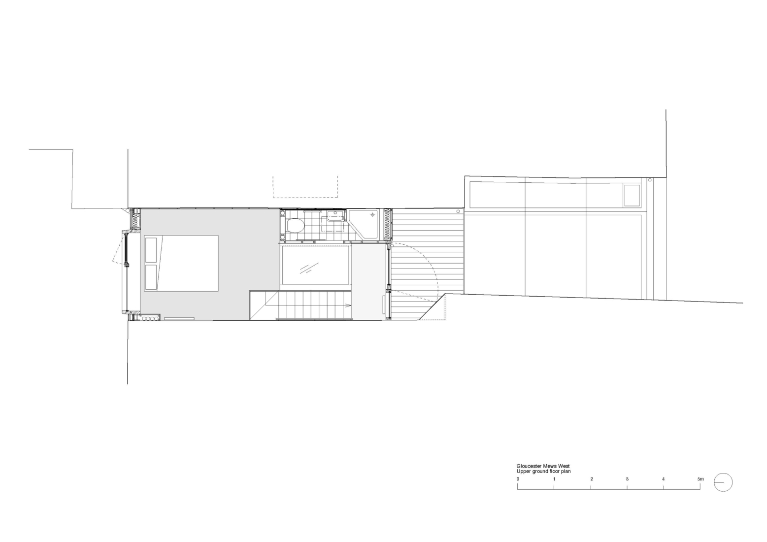 Gloucester Mews West upper ground floor plan