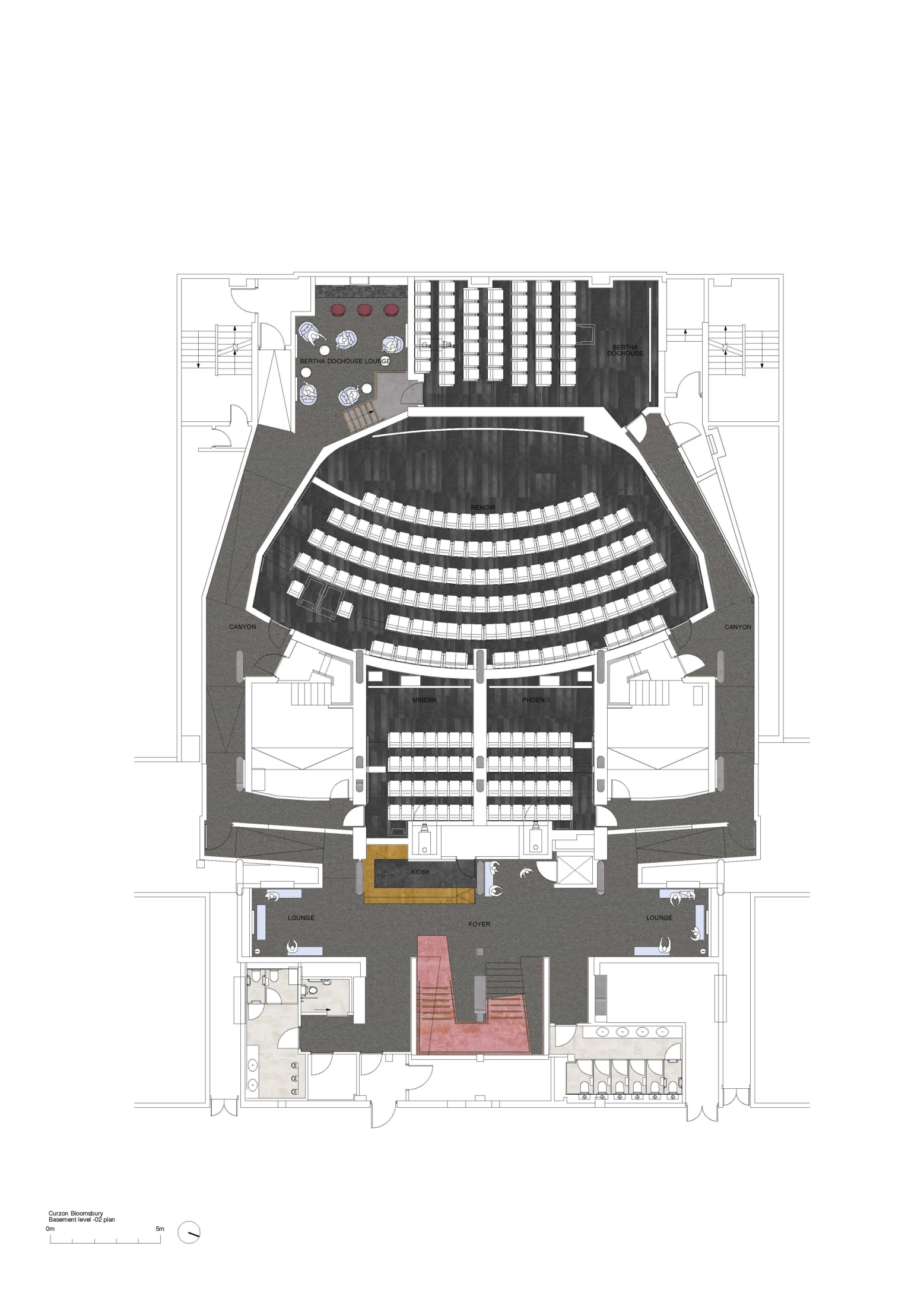 Curzon Bloomsbury_basement level -02 plan