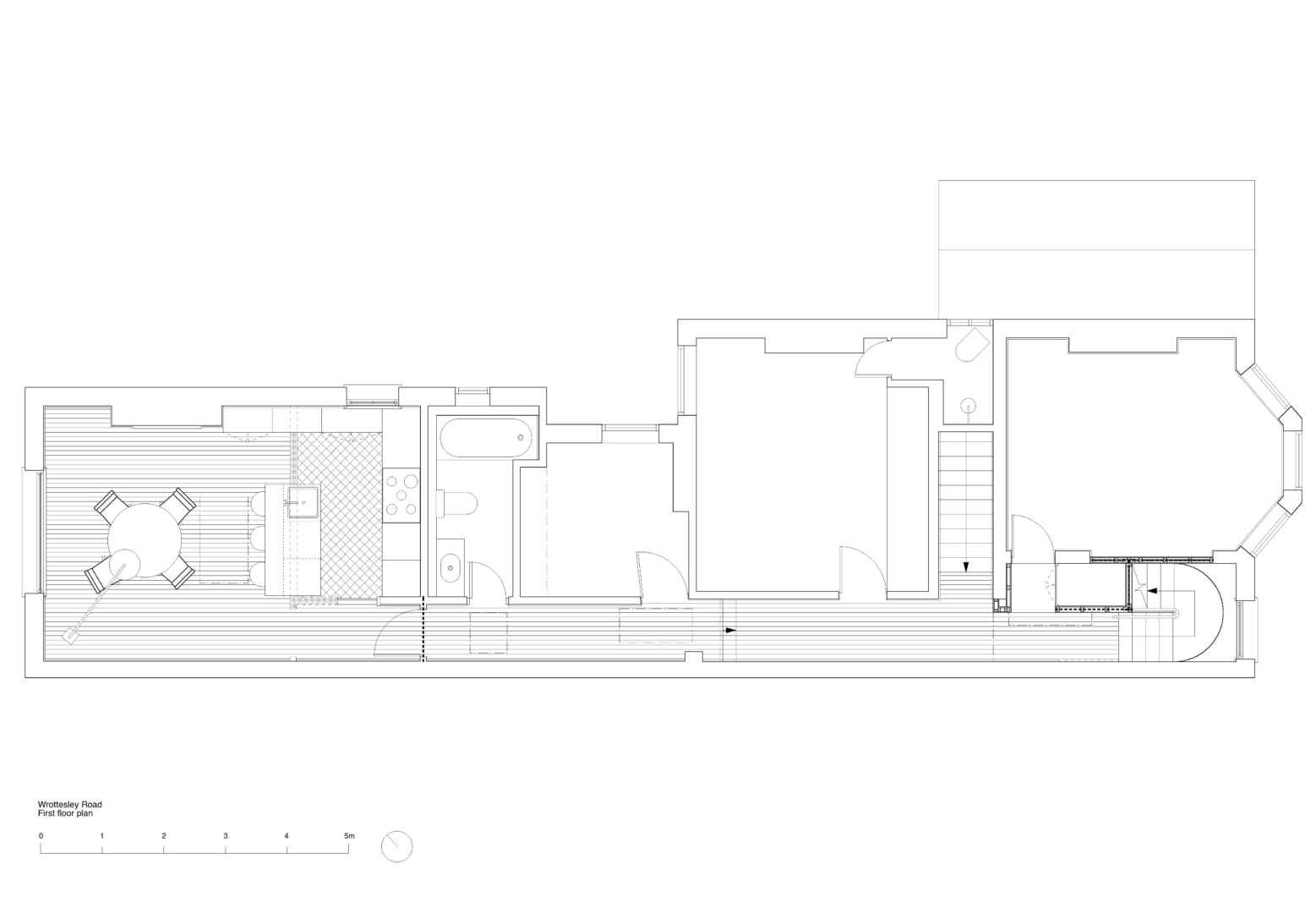 Wrottesley Road first floor plan