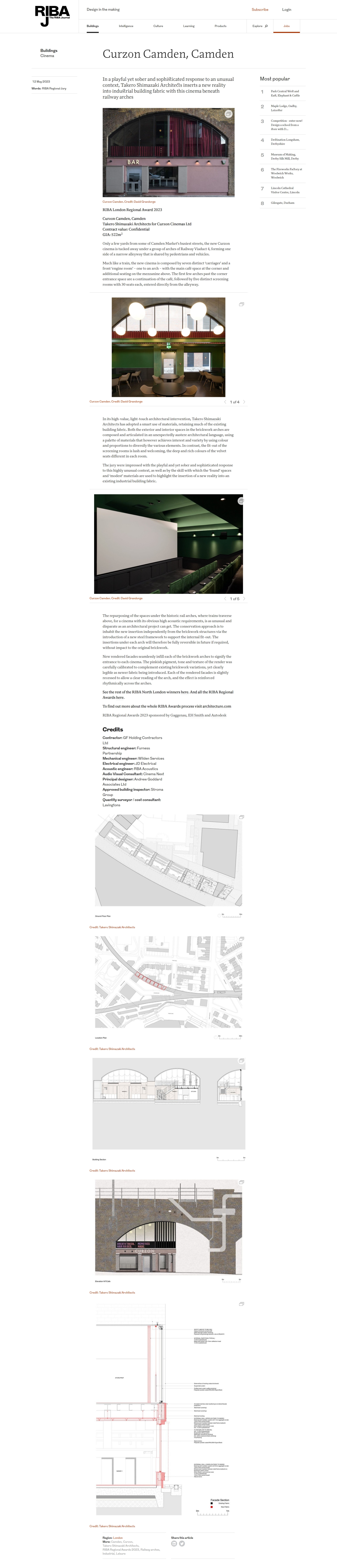 Curzon Camden Camden RIBA Journal May 2023