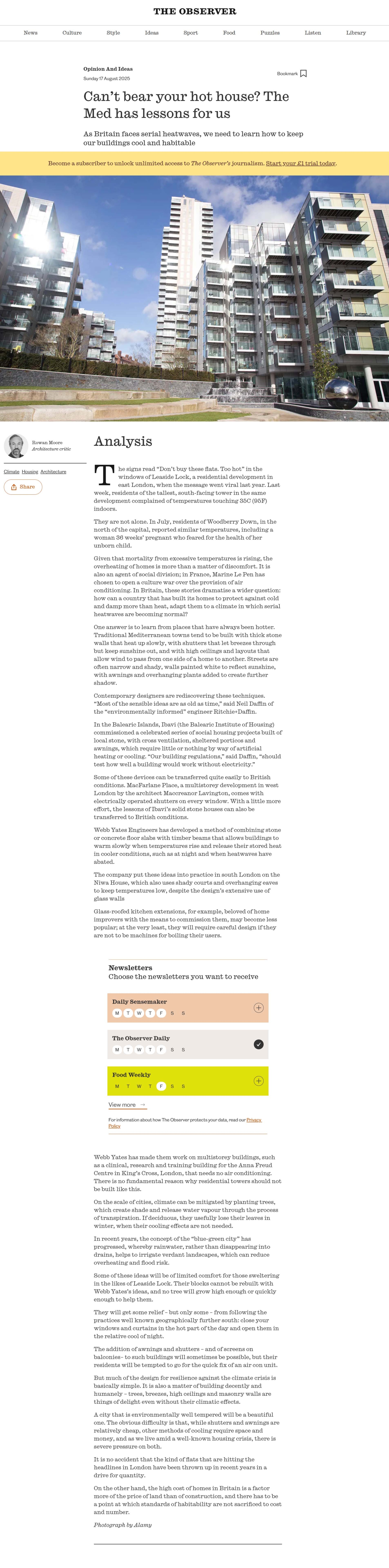 Rowan Moore_The Observer_August 2025